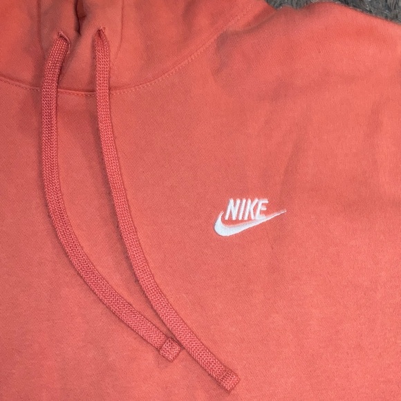 Nike Coral pink Hoodie size large club men’s - Picture 3 of 8